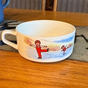 Ice Skating Themed Ceramic Mug